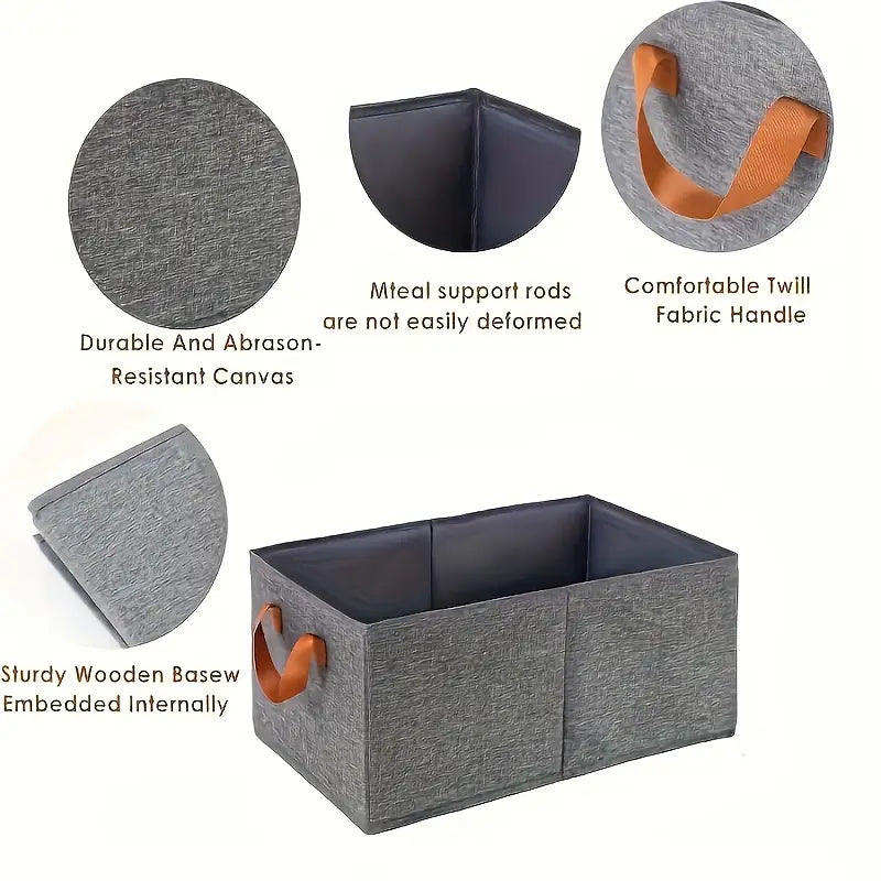 Grey - Multipurpose Foldable Storage Organizer