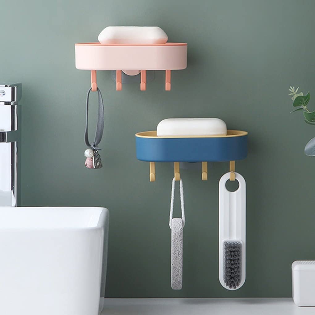 Wall Mounted Soap Holder with Hook