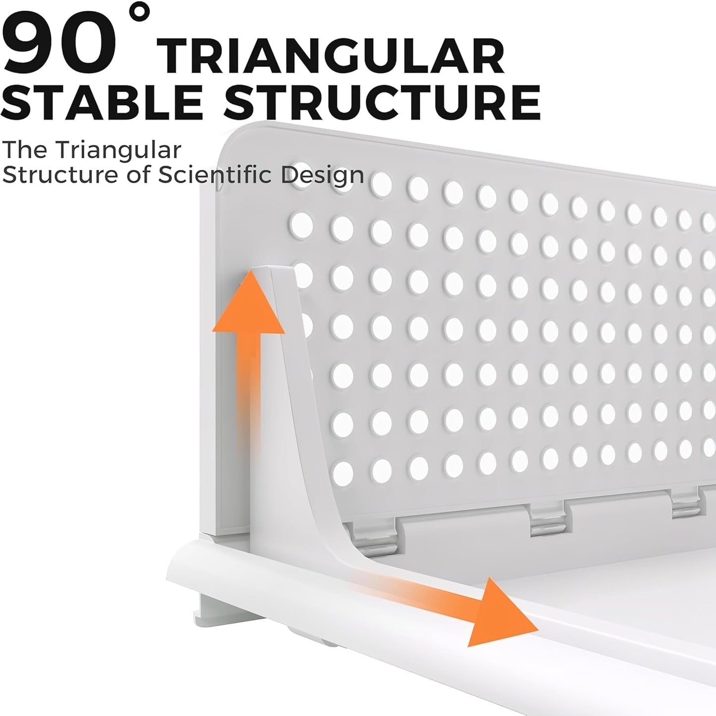 White - Space Saver Wardrobe Organizer (Drawer Style)