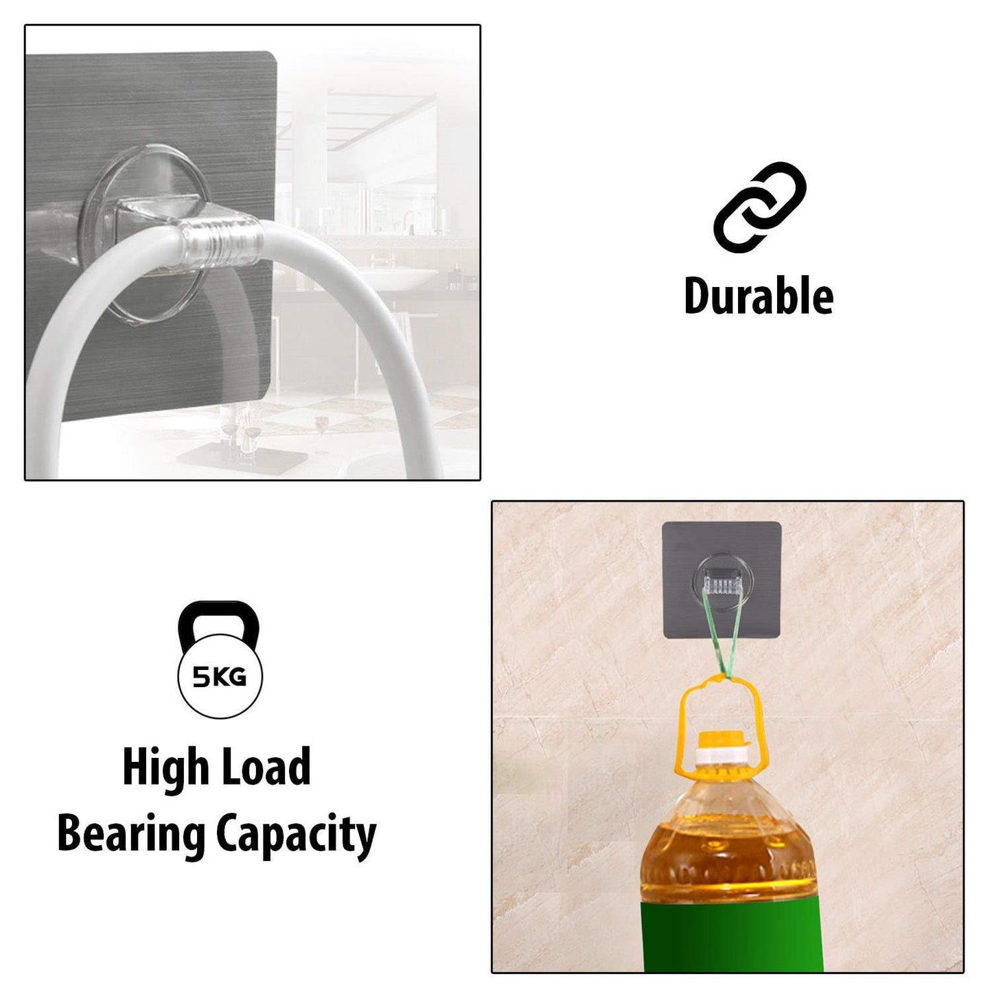Self Adhesive Plastic Towel Ring