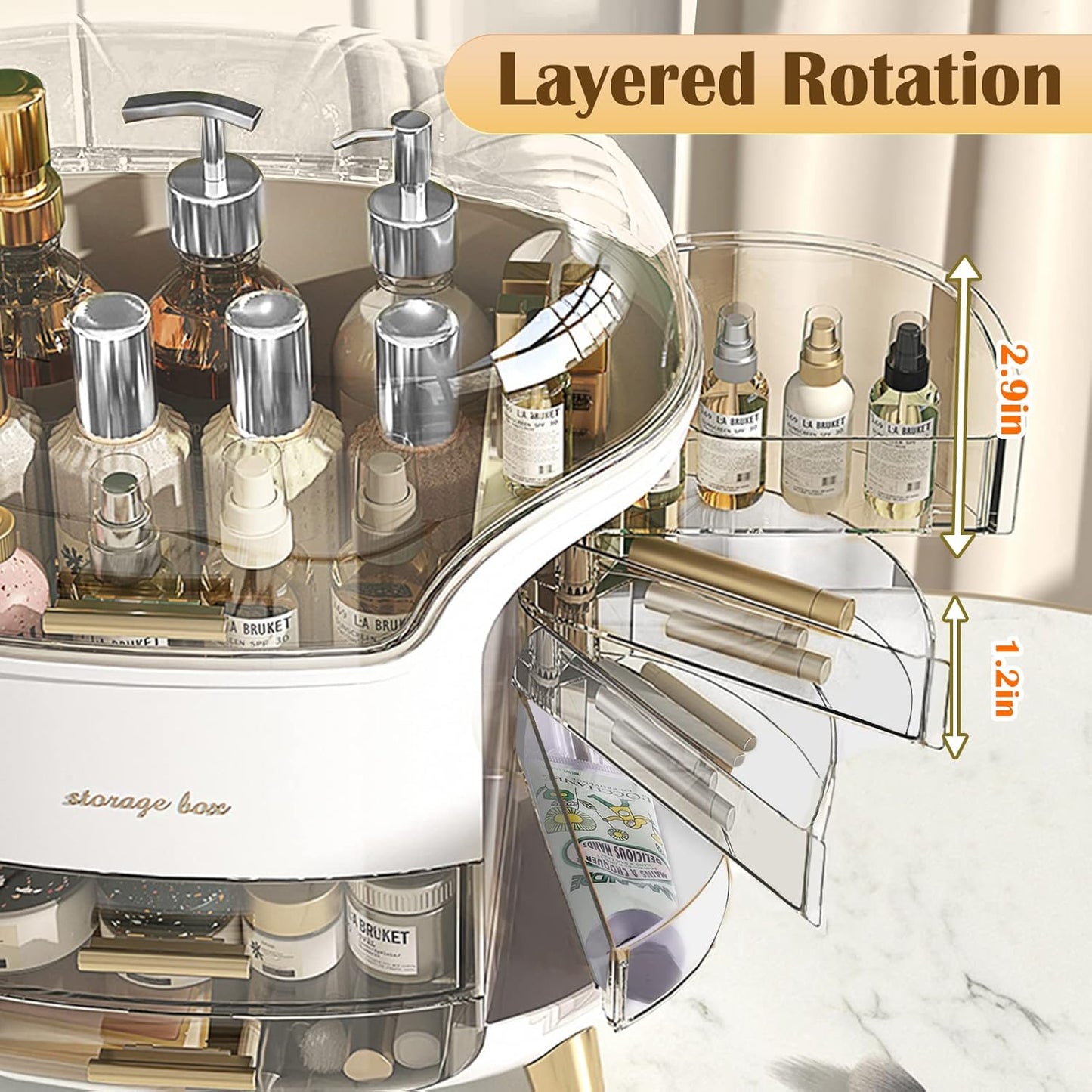 Crystal View Makeup Organizer