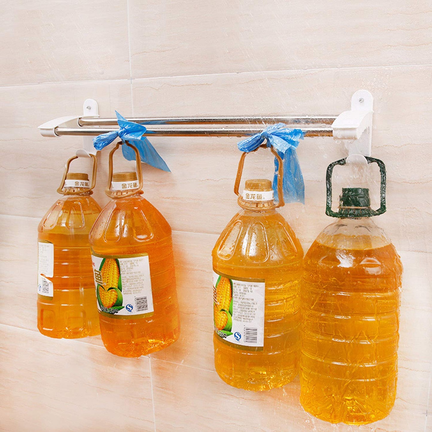 Self Adhesive Wall Mounted Stainless Steel Rack