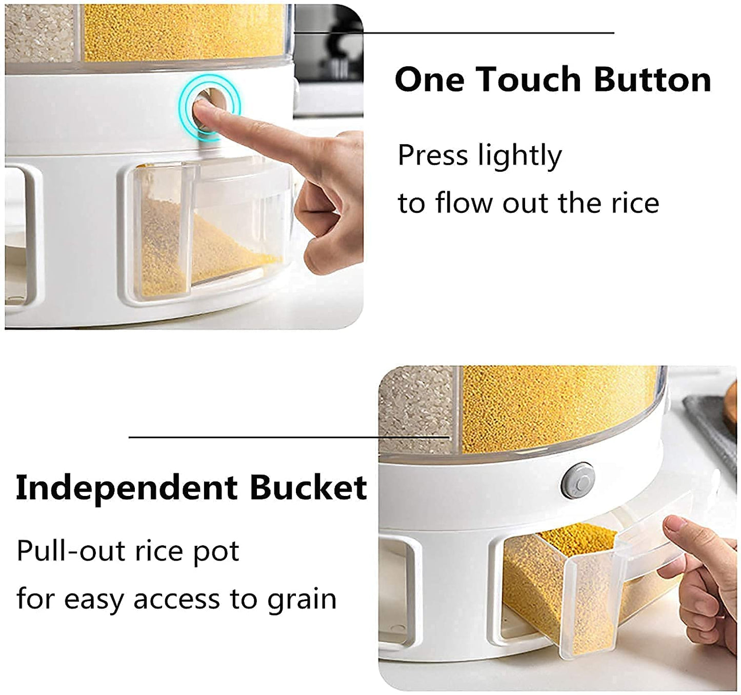 6 Compartment Grain Dispenser