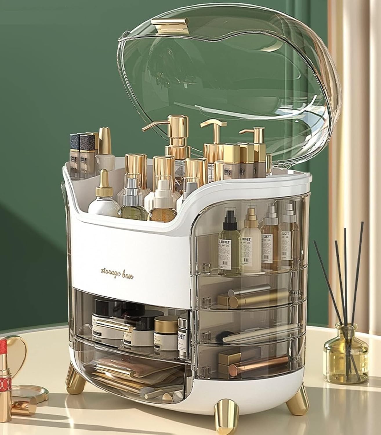 Crystal View Makeup Organizer