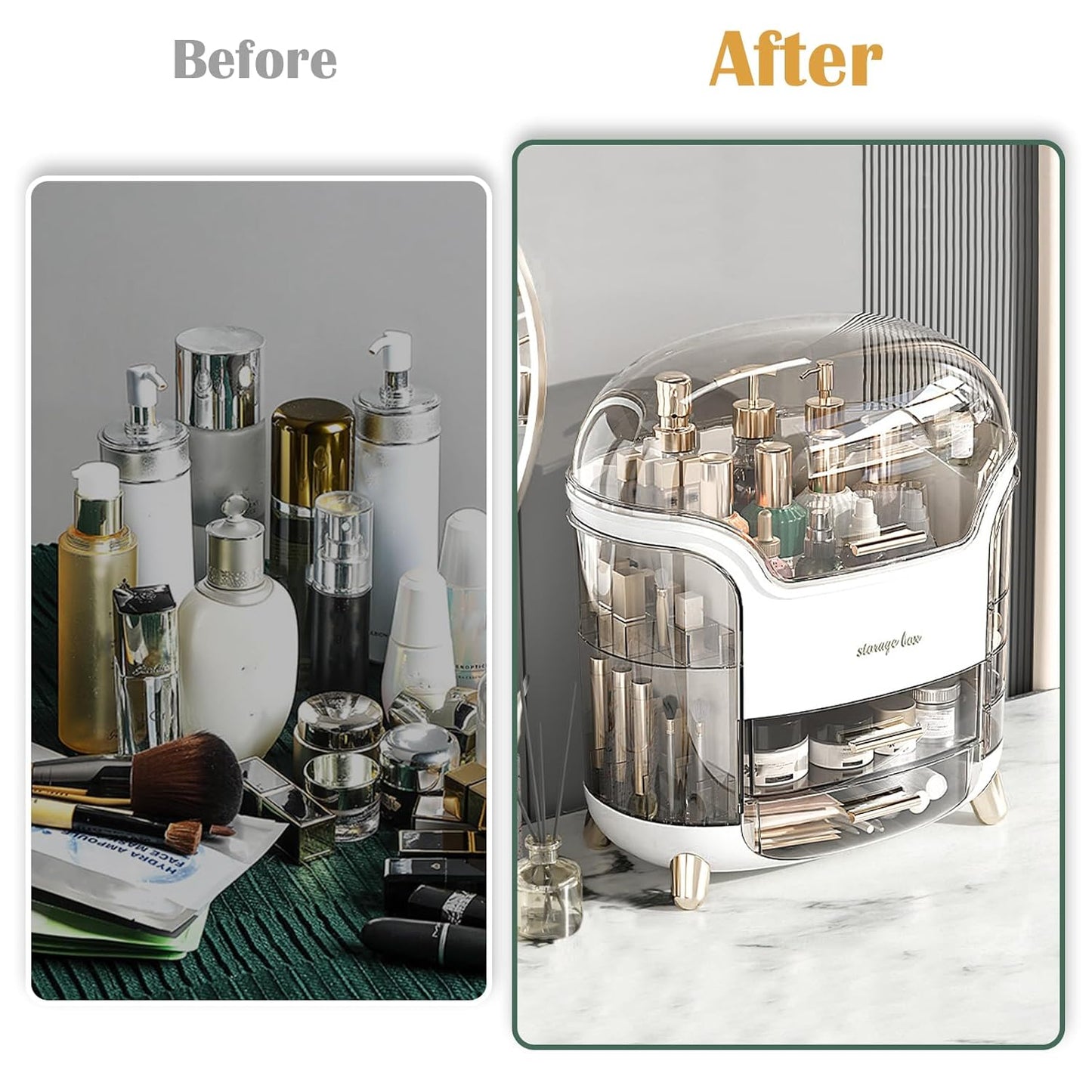 Crystal View Makeup Organizer