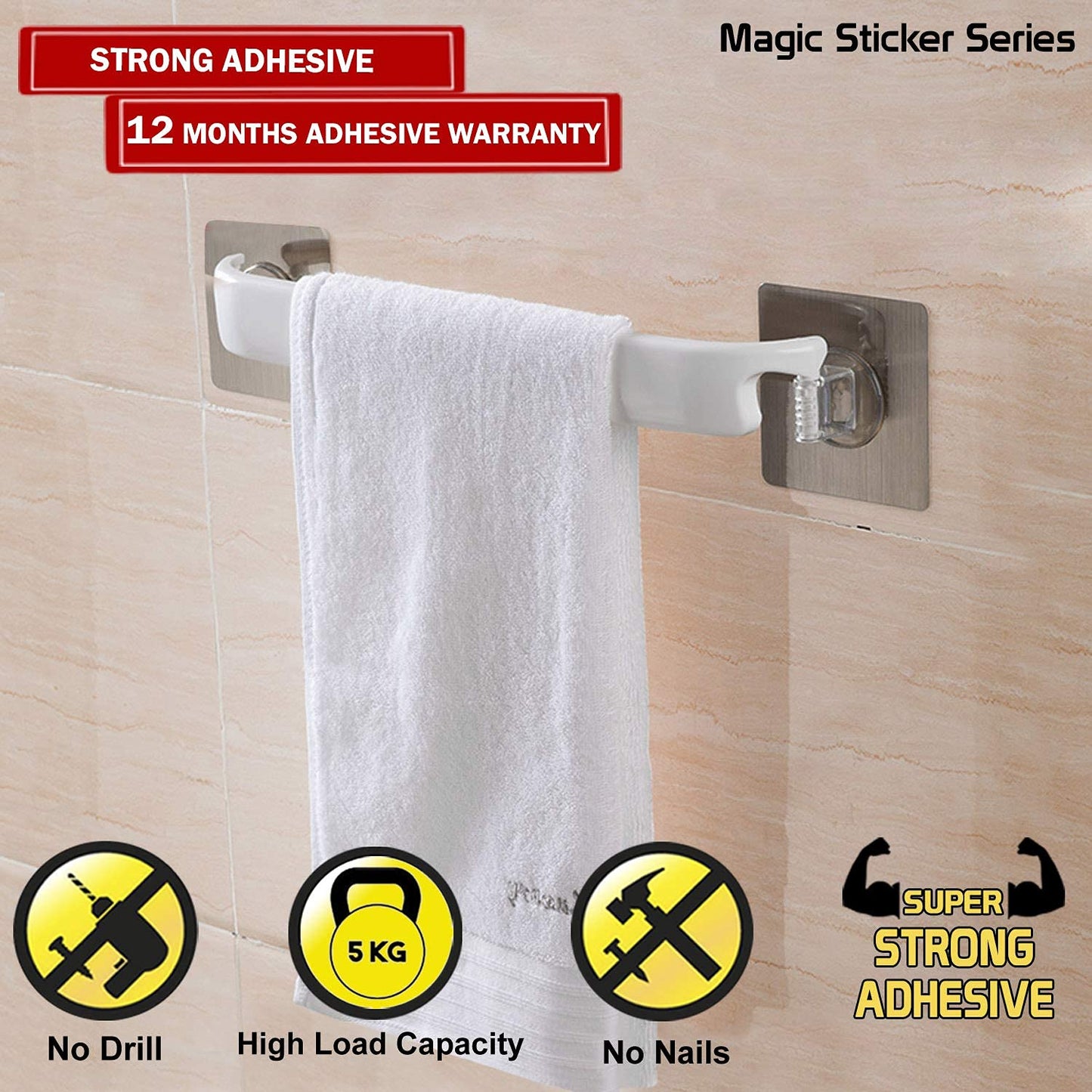 Self Adhesive Clothes Rack