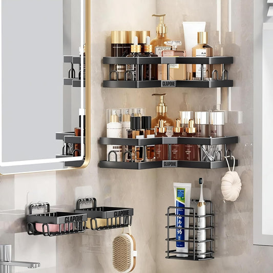 Self Adhesive Corner Shelf 5 in 1 Organizer