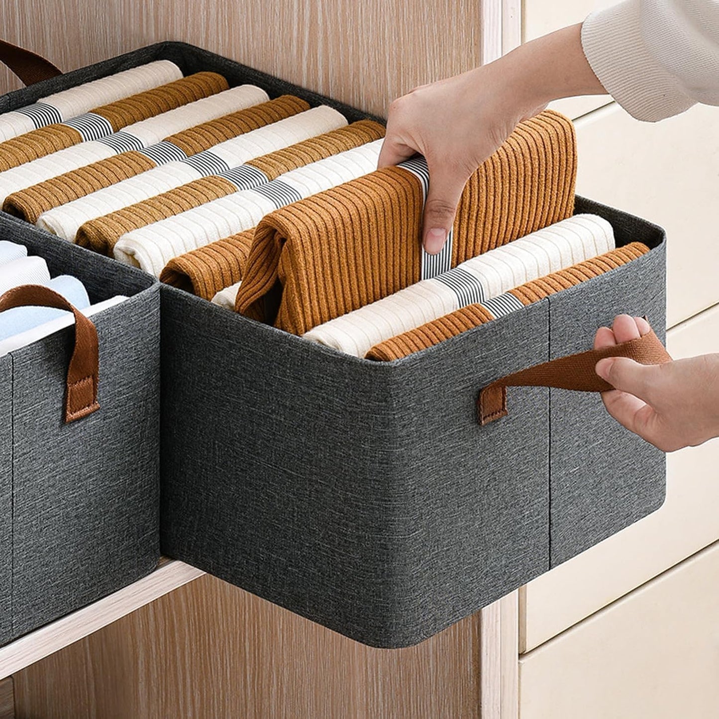 Grey - Multipurpose Foldable Storage Organizer