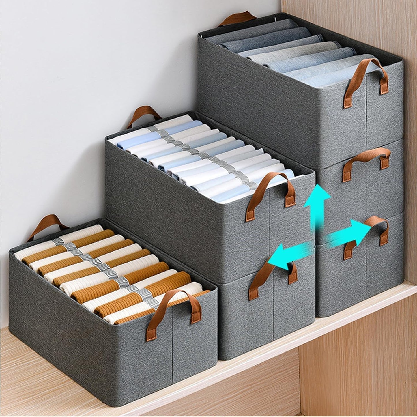Grey - Multipurpose Foldable Storage Organizer