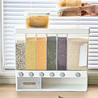 Wall Mounted Food Dispenser- 6 Grid