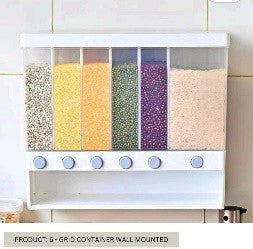 Wall Mounted Food Dispenser- 6 Grid