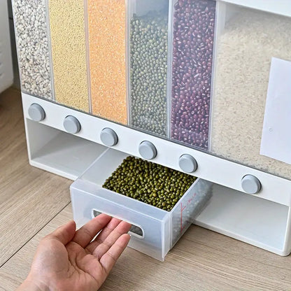 Wall Mounted Food Dispenser- 6 Grid