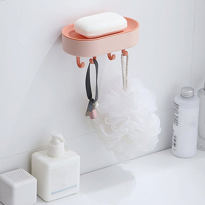 Wall Mounted Soap Holder with Hook