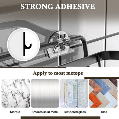 Self Adhesive 5 in 1 Bathroom Organizer