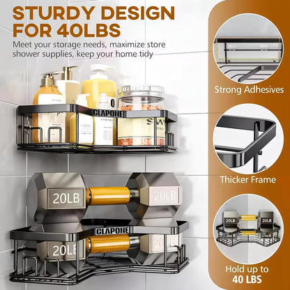Self Adhesive Corner Shelf 5 in 1 Organizer