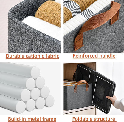 Grey - Multipurpose Foldable Storage Organizer