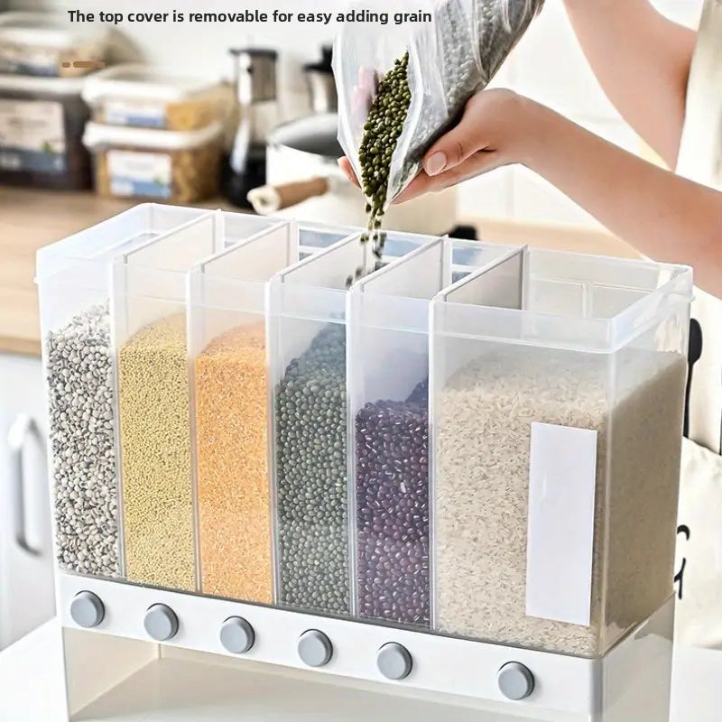 Wall Mounted Food Dispenser- 6 Grid